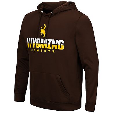 Men's Colosseum Brown Wyoming Cowboys Lantern Pullover Hoodie