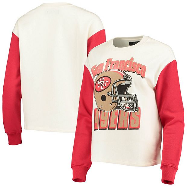 Junk Food San Francisco 49ers Contrast Crew Neck Sweatshirt