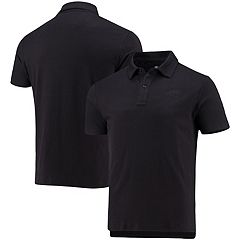 Klew NFL Football Men's Carolina Panthers Rugby Diagonal Stripe Polo Shirt, Size: Large, Black