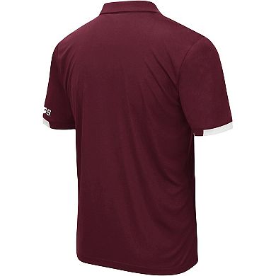 Men's Colosseum Maroon Mississippi State Bulldogs Santry Lightweight Polo