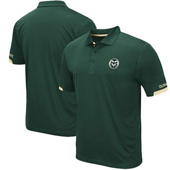 Men's Colosseum Green Colorado State Rams Santry Lightweight Polo