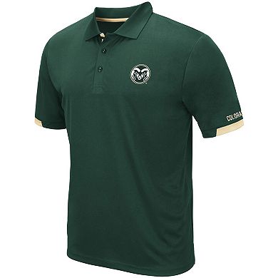 Men's Colosseum Green Colorado State Rams Santry Lightweight Polo