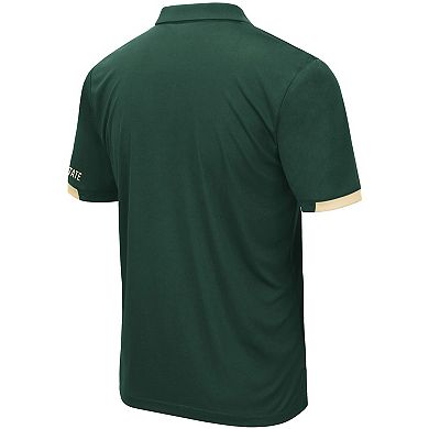 Men's Colosseum Green Colorado State Rams Santry Lightweight Polo