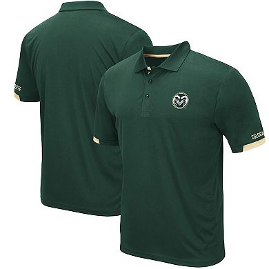 Men's Colosseum Green Colorado State Rams Santry Lightweight Polo