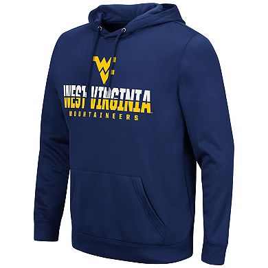 Men's Colosseum Navy West Virginia Mountaineers Lantern Pullover Hoodie