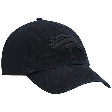 Men's '47 Black Denver Broncos Team Tonal Clean Up Adjustable Hat