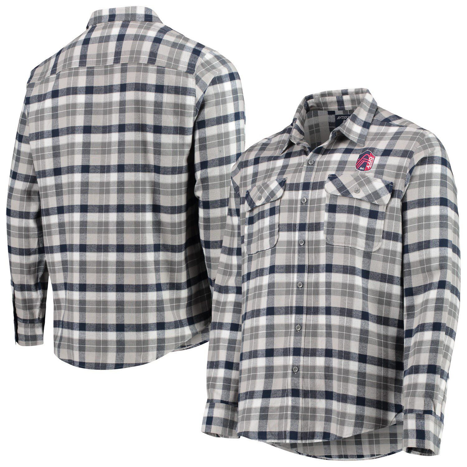 Columbia Men's Flare Gun Flannel Long Sleeve Shirt - Dallas Cowboys - M - BluePlaid