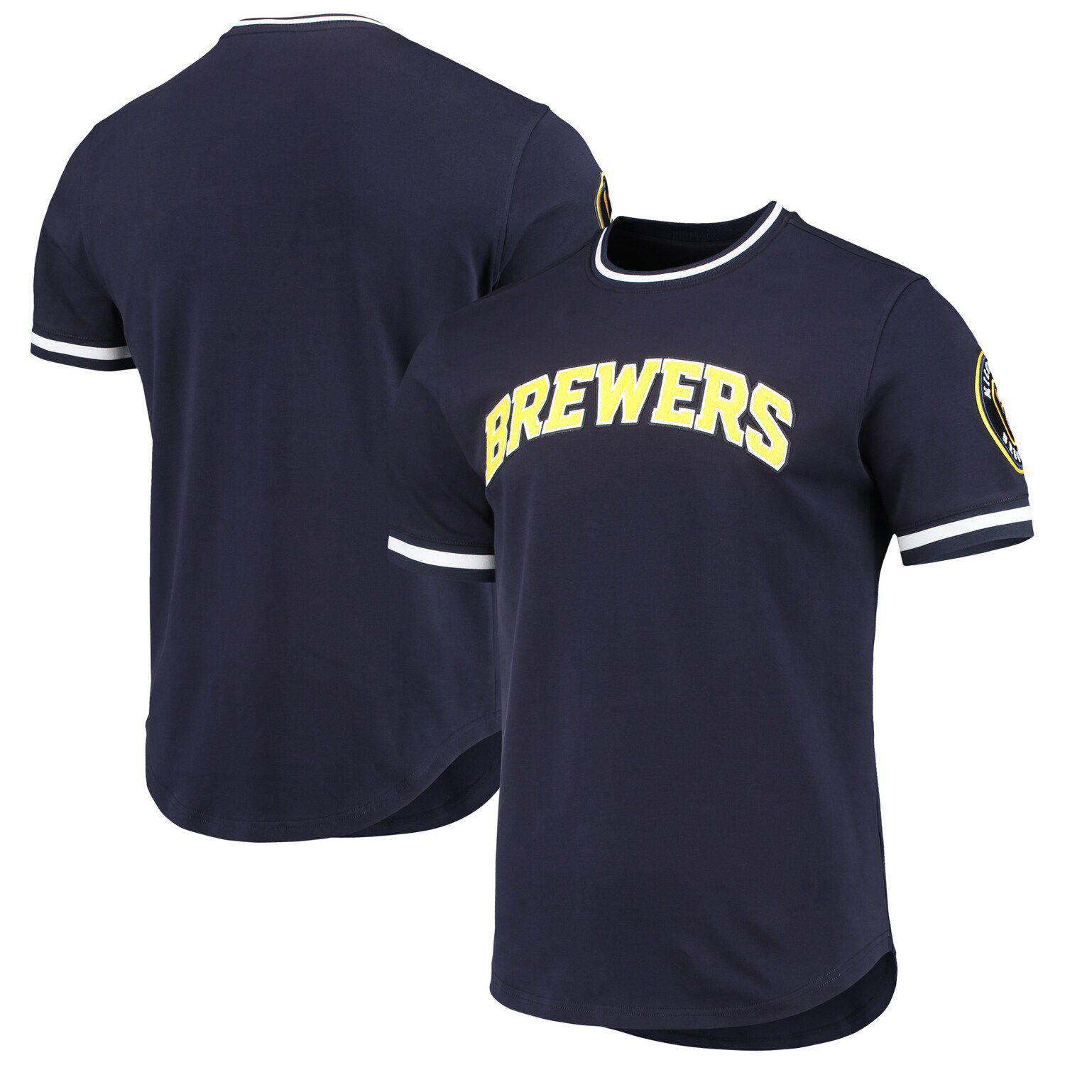 Milwaukee Brewers Christian Yelich T-Shirt from Homage. | Grey | Vintage Apparel from Homage.