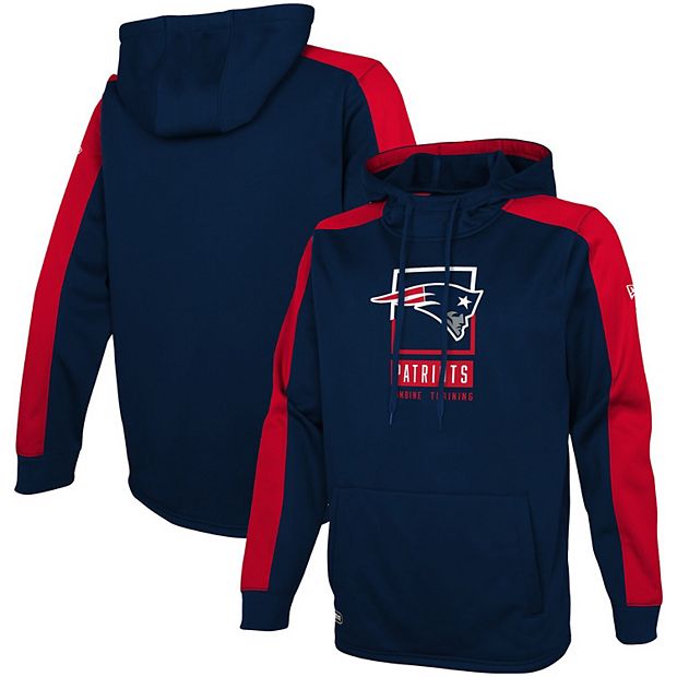 New Era Women's New England Patriots Navy Brush Fleece Pullover Hoodie