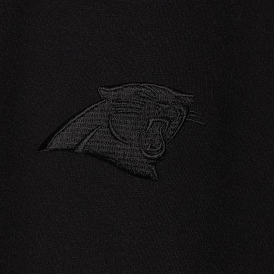 Men's 5th & Ocean by New Era Black Carolina Panthers 5th Raglan Tri-Blend Full-Zip Jacket