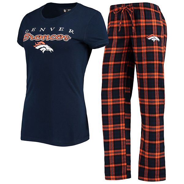 Concepts Sport Men's Denver Broncos Ultimate Navy Flannel Pants