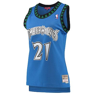 Women's Mitchell & Ness Kevin Garnett Blue Minnesota Timberwolves ...