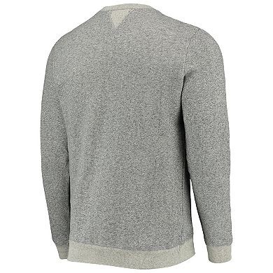 Men's Junk Food Heathered Gray Brooklyn Nets Marled French Terry Pullover Sweatshirt