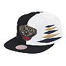 Men's Mitchell & Ness Black/White New Orleans Pelicans Diamond Cut Snapback Hat