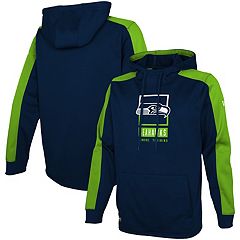 Lids Seattle Seahawks New Era Big & Tall Current Colorblock Raglan Fleece Pullover  Hoodie - Neon Green/College Navy