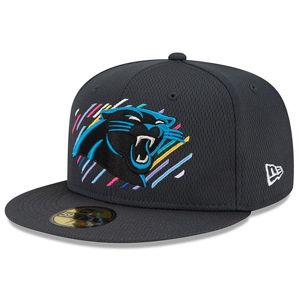 Carolina Panthers New Era Crucial Catch Intercept Cancer Hat Grey /  Multicolor S