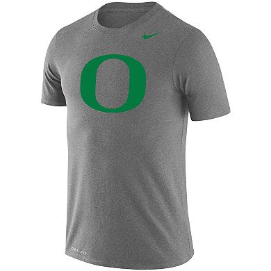Men's Nike Heathered Gray Oregon Ducks School Logo Legend Performance T ...