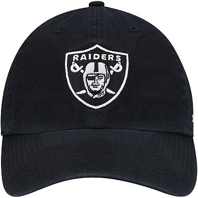 Youth '47 Black Las Vegas Raiders Logo Clean Up Adjustable Hat