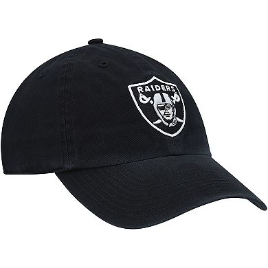 Youth '47 Black Las Vegas Raiders Logo Clean Up Adjustable Hat