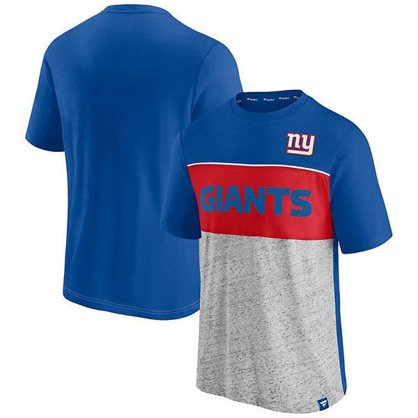 Men's Fanatics Branded Royal/Heathered Gray New York Giants T