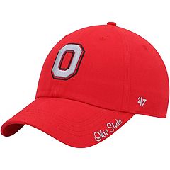 Women's New Era Cream Ohio State Buckeyes Fresh Cuffed Knit Hat with Pom