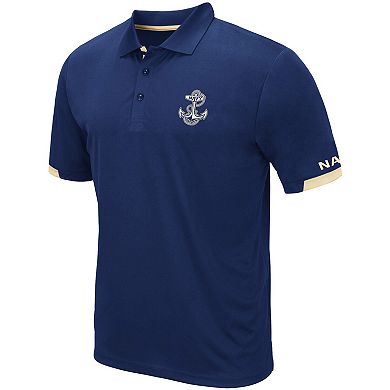 Men's Colosseum Navy Navy Midshipmen Santry Lightweight Polo