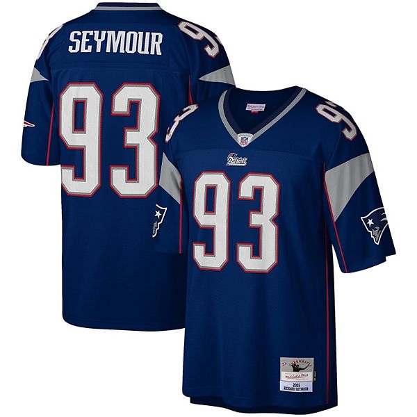 Men's Mitchell & Ness Richard Seymour Navy New England Patriots