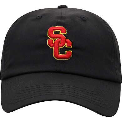 Men's Top of the World Black USC Trojans Staple Adjustable Hat