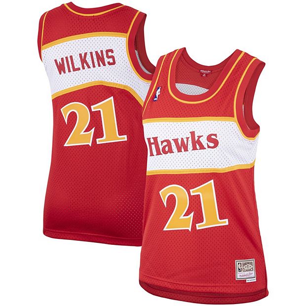 NBA Atlanta Hawks Hardwood Classic Mitchell & Ness Mens Red