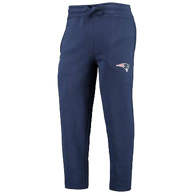 Men's Navy New England Patriots Starter Option Run Sweatpants