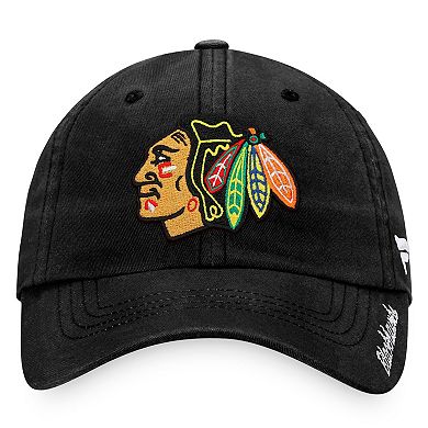 Women's Fanatics Branded Black Chicago Blackhawks Primary Logo Adjustable Hat