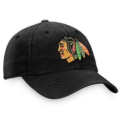 Women's Fanatics Branded Black Chicago Blackhawks Primary Logo Adjustable Hat