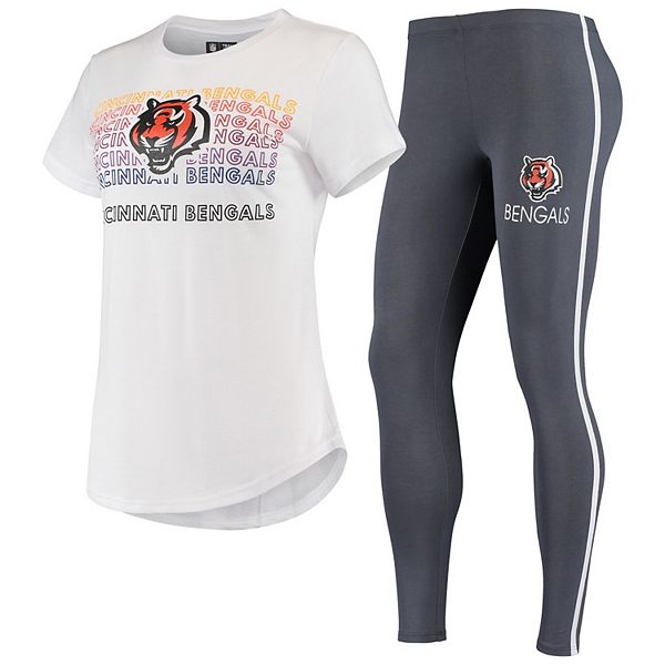 New York Yankees Concepts Sport Women's Sonata T-Shirt & Leggings Sleep Set  - Charcoal/White