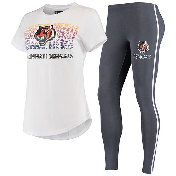 Men's Concepts Sport White/Charcoal Cincinnati Bengals Big & Tall