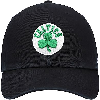 Men's '47 Black Boston Celtics Team Clean Up Adjustable Hat
