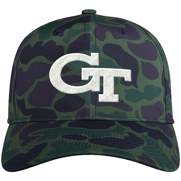 Men's adidas Camo GA Tech Yellow Jackets Military Appreciation Slouch  Primegreen Adjustable Hat