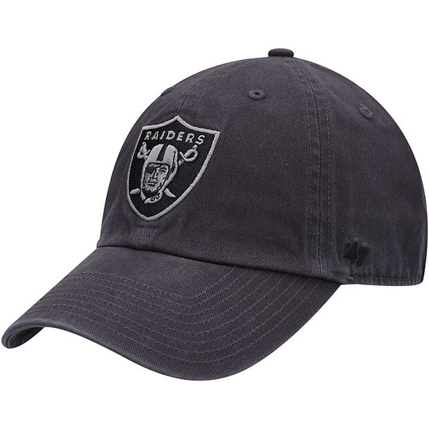 Men's '47 Charcoal Las Vegas Raiders Ridgeway Clean Up Adjustable Hat