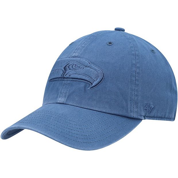 Men's '47 Timber Blue Seattle Seahawks Clean Up Adjustable Hat