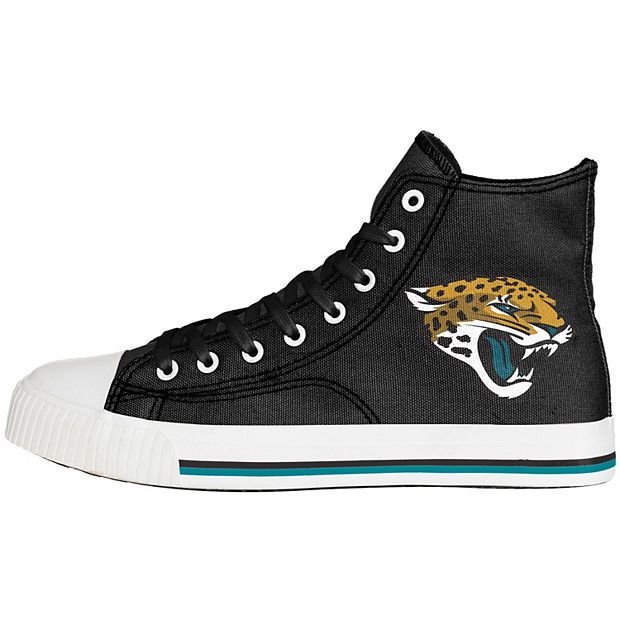 Men's FOCO Jacksonville Jaguars Big Logo High Top Canvas Shoes