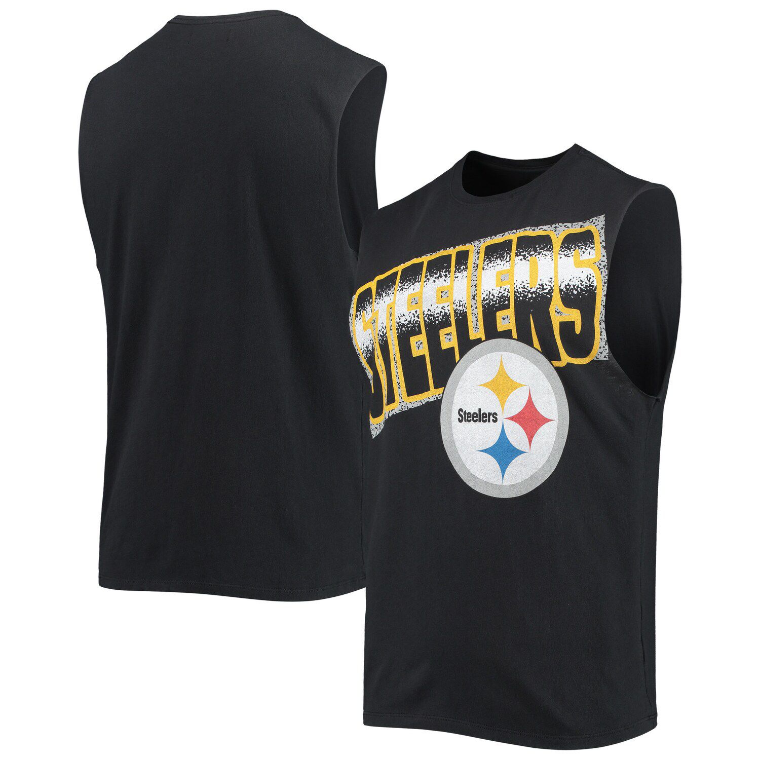 Lids Pittsburgh Steelers Junk Food Women's Sideline Stripe Pullover Hoodie  - Black/White