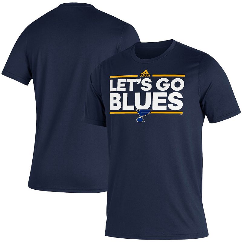 Mens adidas Navy St. Louis Blues Dassler AEROREADY Creator T-Shirt, Size: 