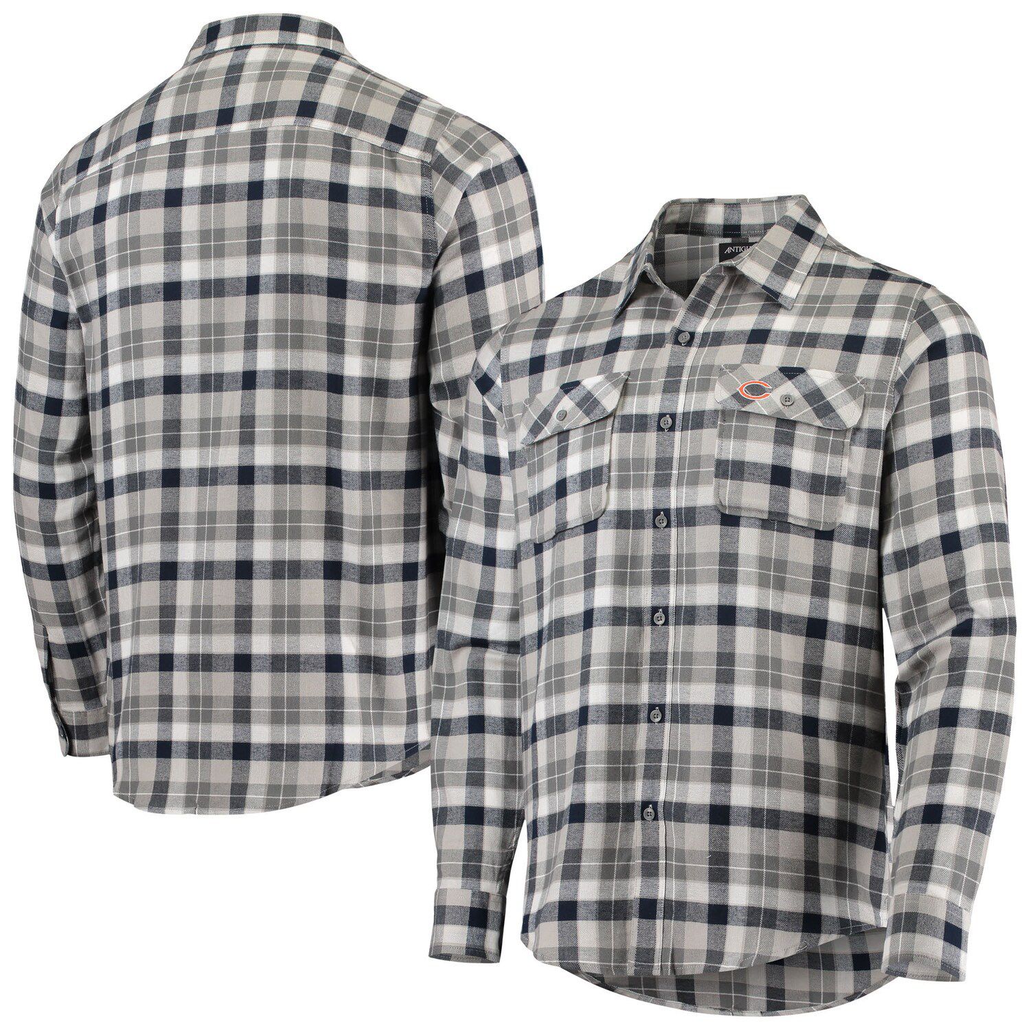 Pittsburgh Steelers NFL x Darius Rucker Collection by Fanatics Chambray  Button-Up Long Sleeve Shirt - Gray