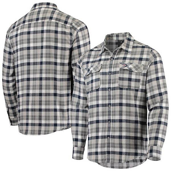 Women's Antigua Green/Gray Green Bay Packers Ease Flannel Button-Up Long  Sleeve Shirt