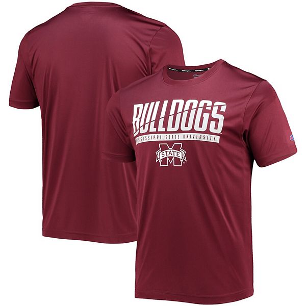 Men's Champion Maroon Mississippi State Bulldogs Wordmark Slash T-shirt