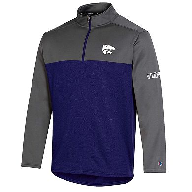 Men's Champion Purple Kansas State Wildcats Gameday Quarter-Zip Jacket