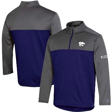 Men's Champion Purple Kansas State Wildcats Gameday Quarter-Zip Jacket