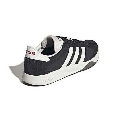 adidas Run 76/26 Women's Sportswear Sneakers, Black White Scarlet, 6