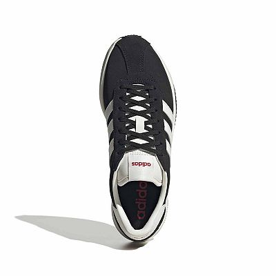 adidas Run 76/26 Women's Sportswear Sneakers, Black White Scarlet, 6