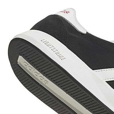 adidas Run 76/26 Women's Sportswear Sneakers, Black White Scarlet, 6