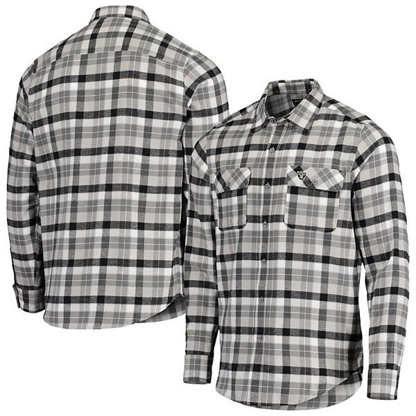 Men's NFL x Darius Rucker Collection by Fanatics Black Baltimore Ravens  Flannel Long Sleeve Button-Up Shirt